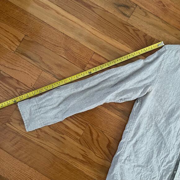 J. Crew Baird McNutt Irish Linen Mens Casual Button-Down Shirt Small - Flawed - Picture 11 of 12